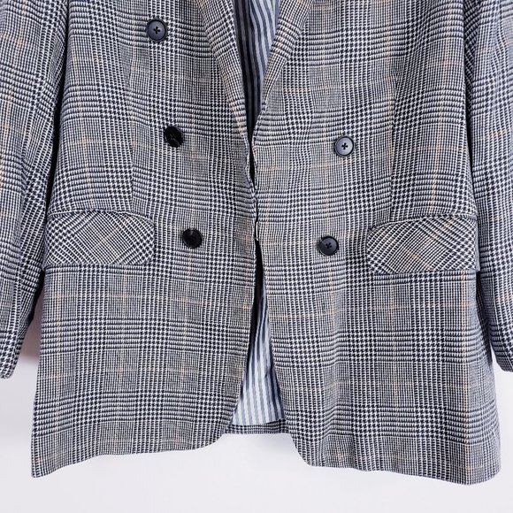 Veronica Beard Plaid Houndstooth Dickey Jacket - Picture 4 of 16